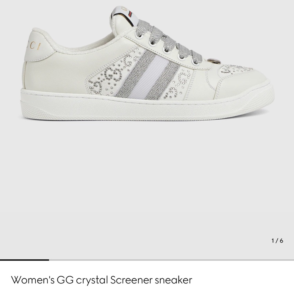 Gucci GG Crystal Web Screener Sneakers - Picture 10 of 10